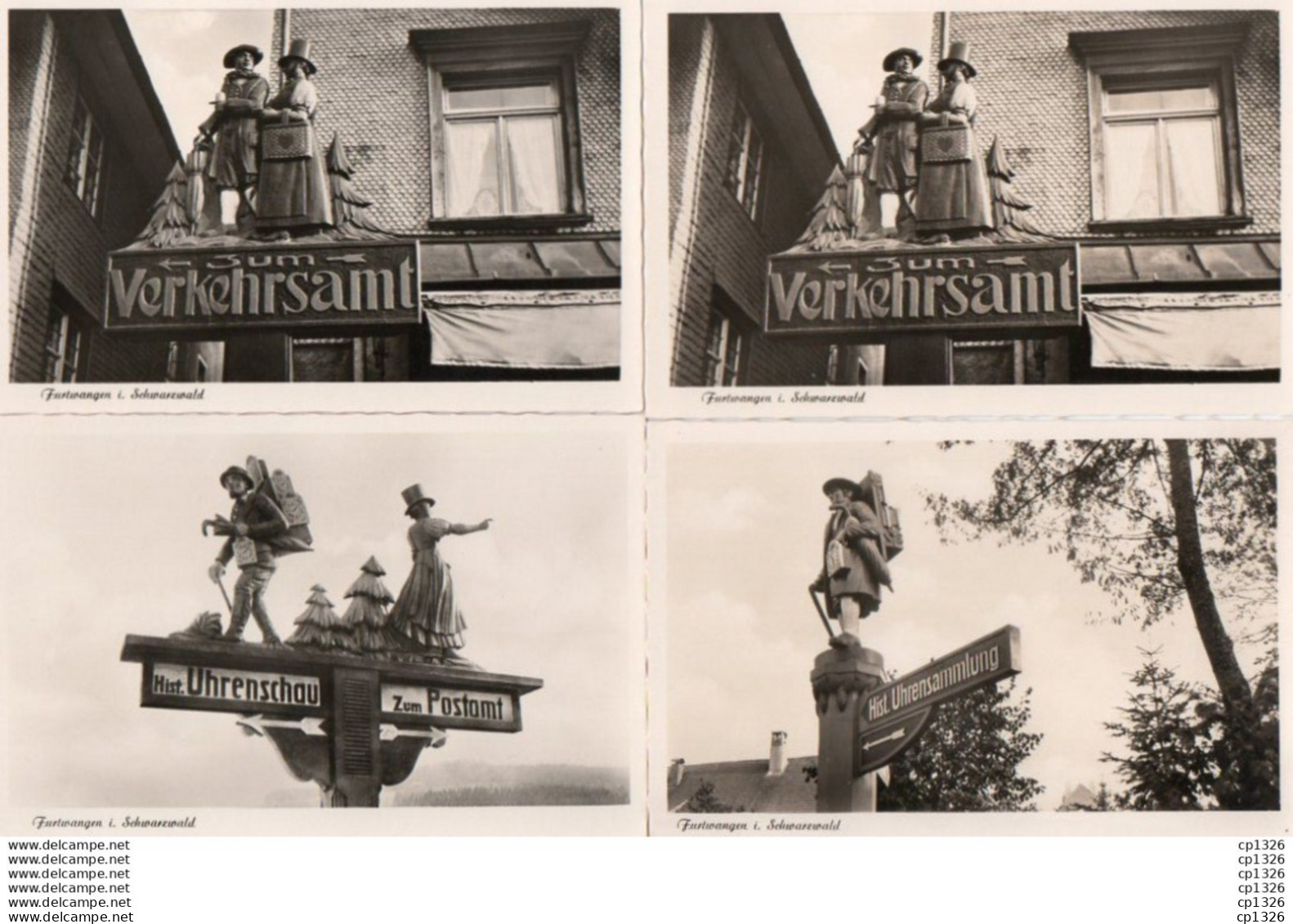 2V11Mx    Alemagne Furtwangen Lot Of 4 Postcards I. Schwarzwald - Furtwangen