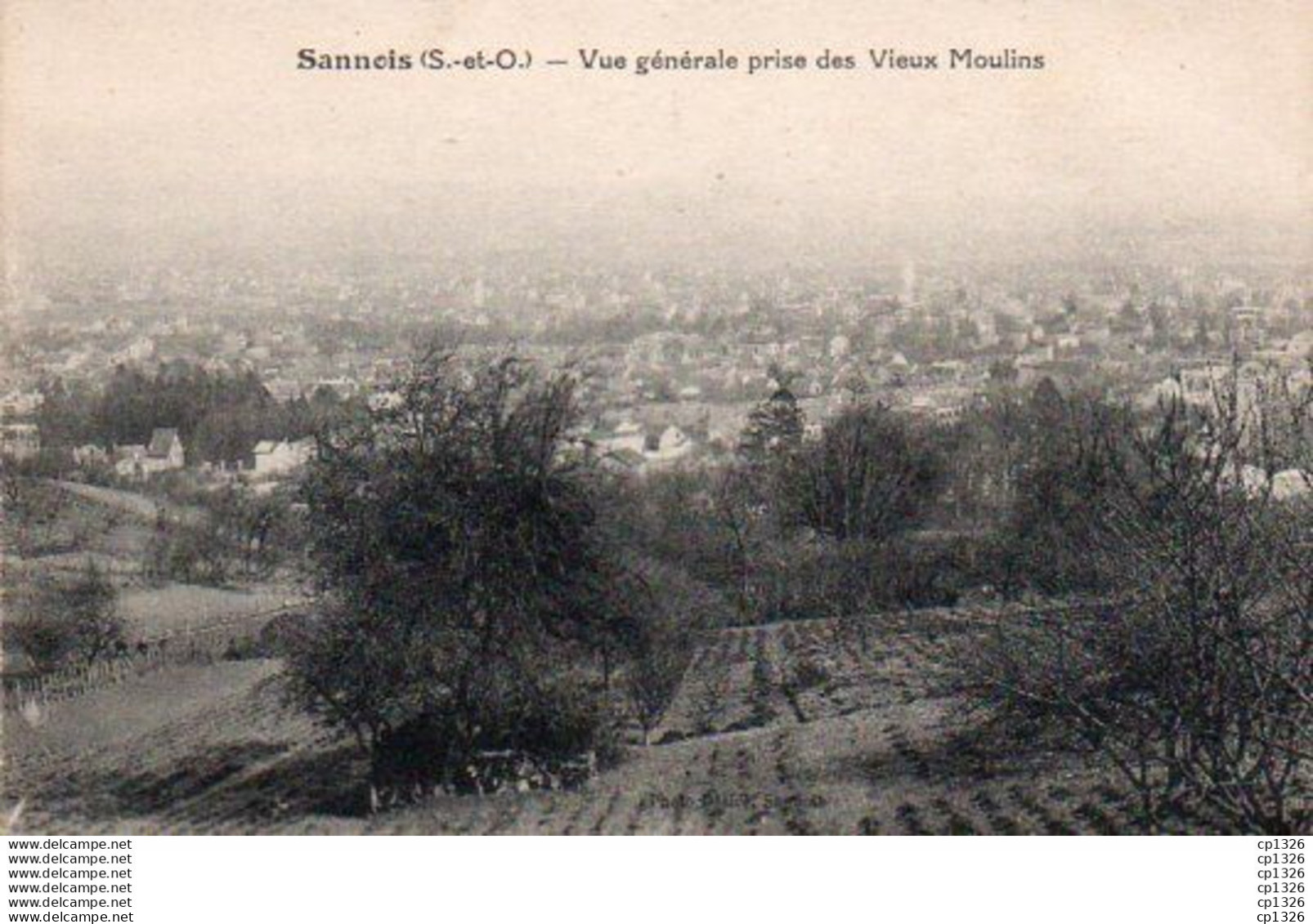 2V10Fo   95 Sannois Vue Generale Prise Des Vieux Moulins (vue Pas Courante) - Sannois