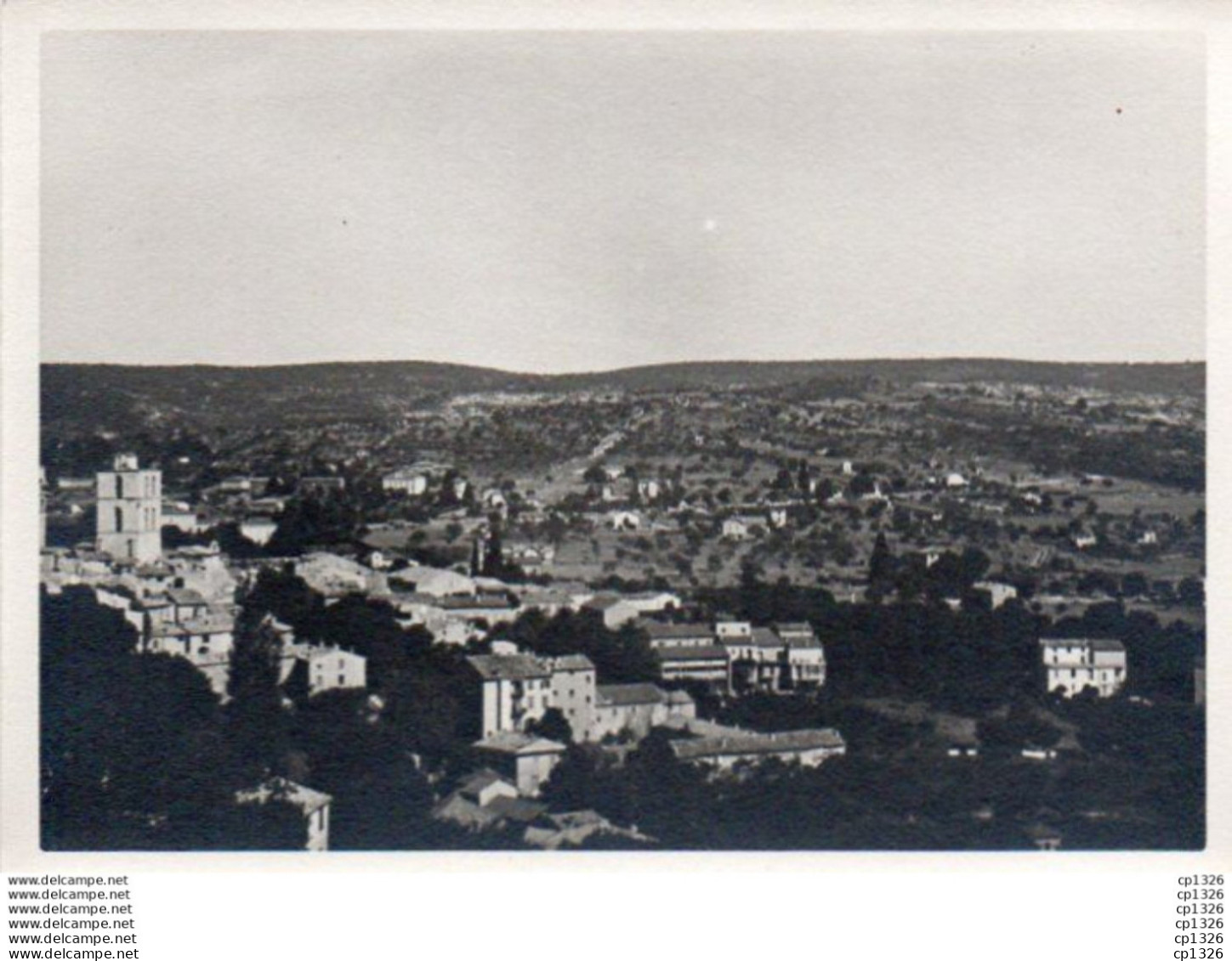 3V3Gi  04 Forcalquier Grande Photo Vue Prise D'en Haut Vers La Ville - Forcalquier