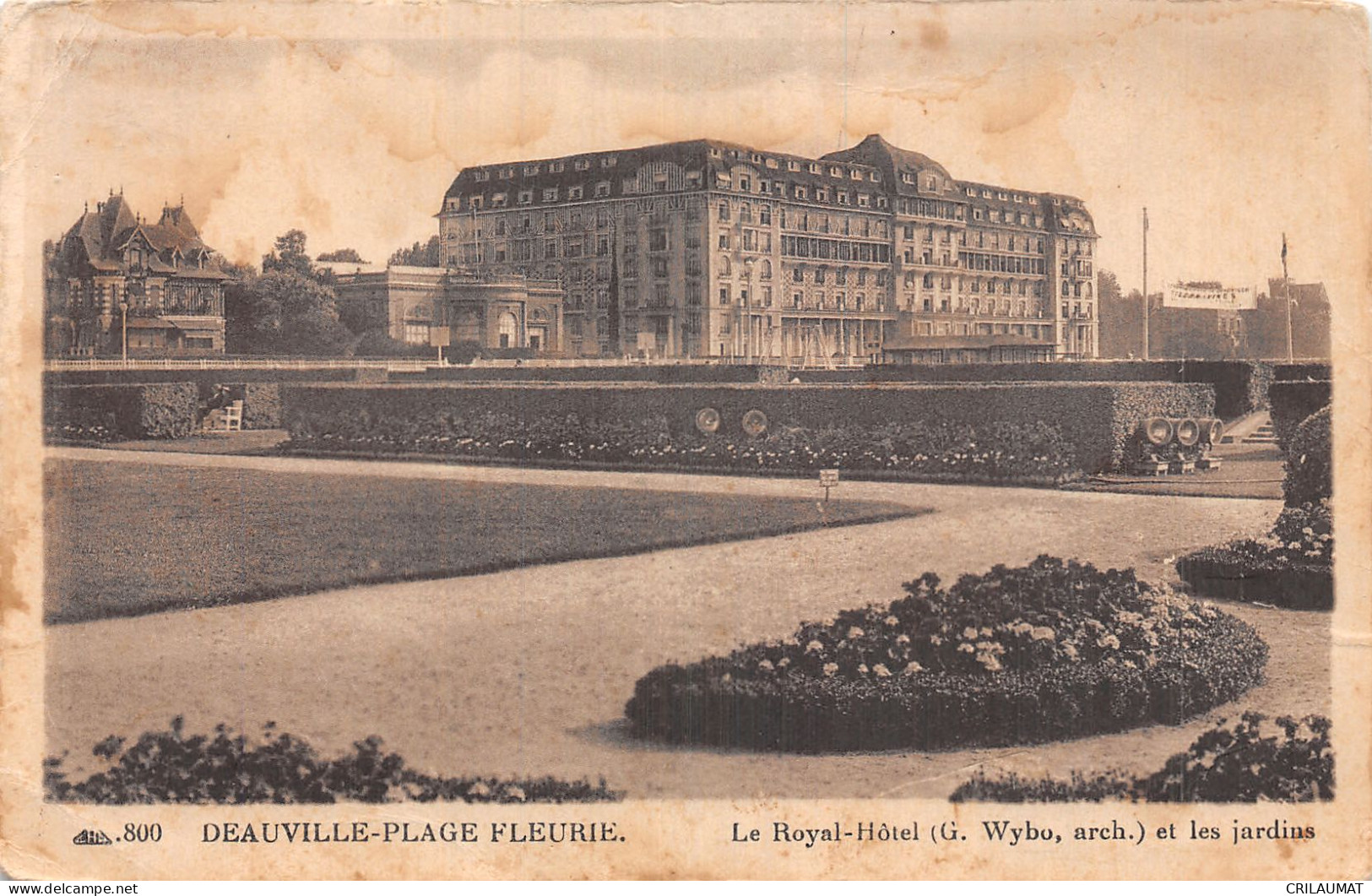 14-DEAUVILLE PLAGE FLEURIE-N°5166-A/0223 - Deauville