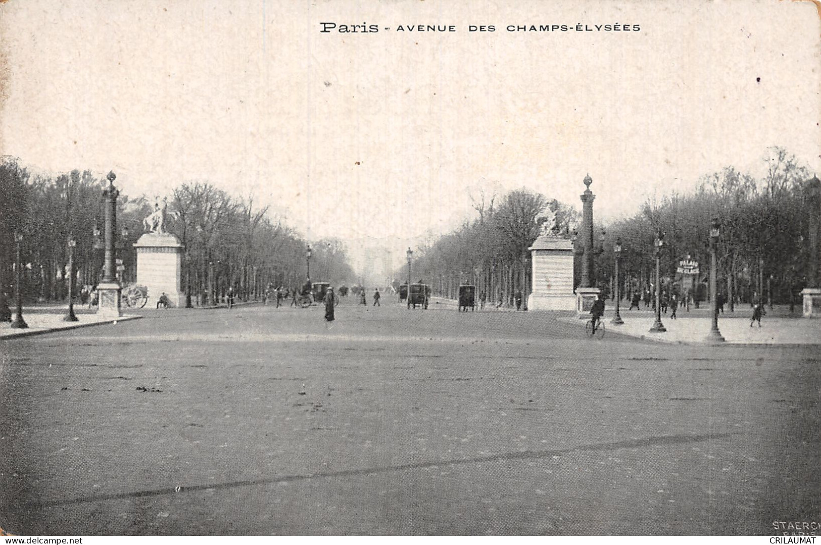 75-PARIS AVENUE DES CHAMPS ELYSEES-N°5166-A/0155 - Champs-Elysées