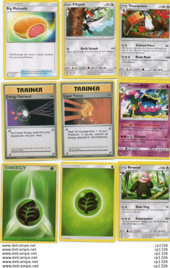 2V9Sme    Lot De 19 Cartes Pokemon Différentes - Lots & Collections