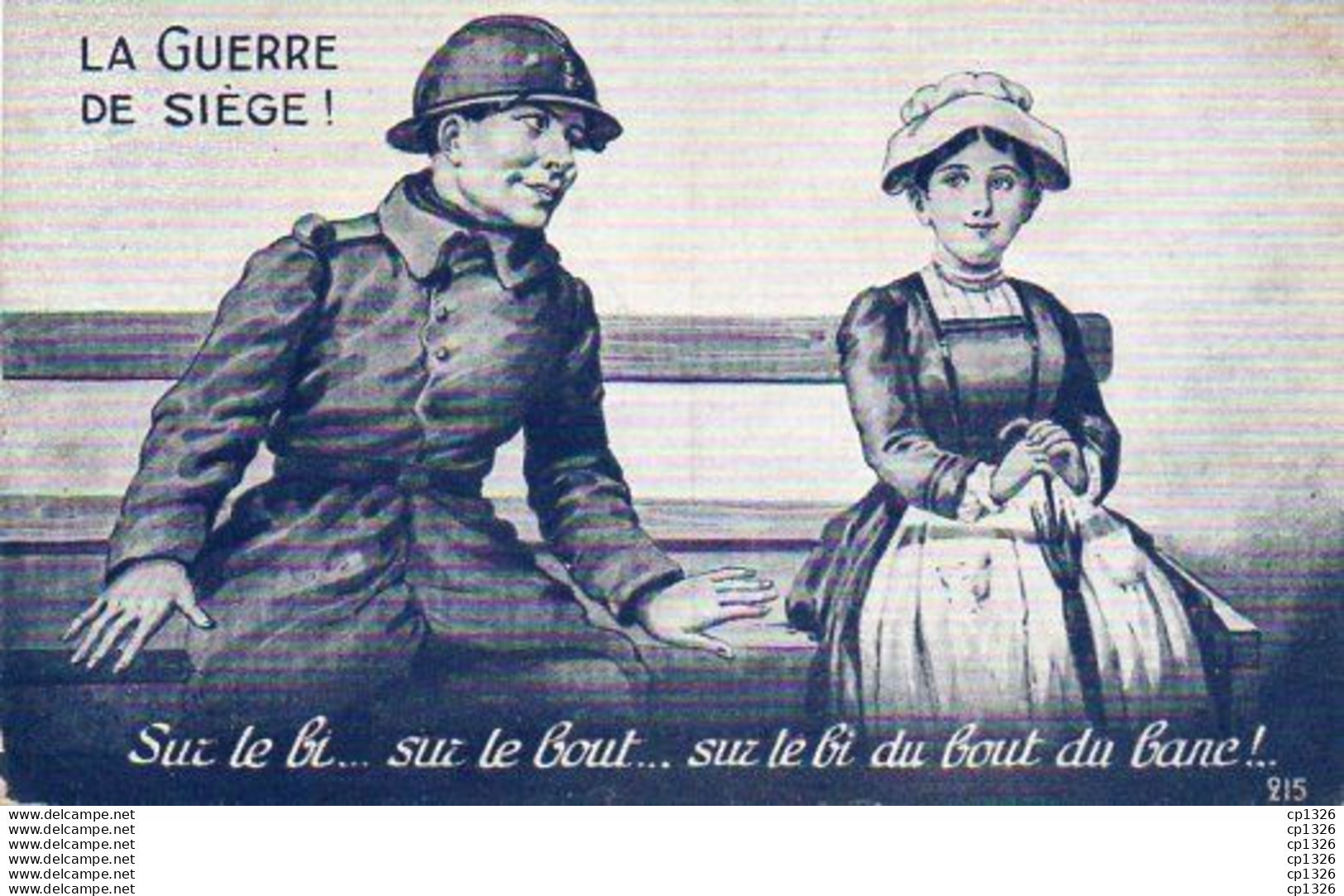 2V9Nz  Cpa Guerre 14/18 Patriotique Humoristique Coquine Soldat Et La Dame Soubrette - Patriotiques