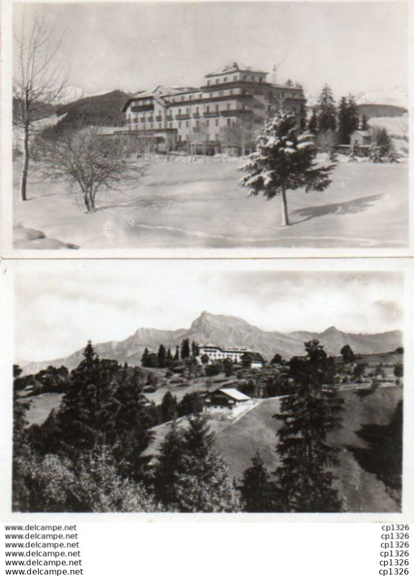 2V10Fo   74 Mégève Lot De 2 Cartes Hotel Du Mt D'Arbois - Megève