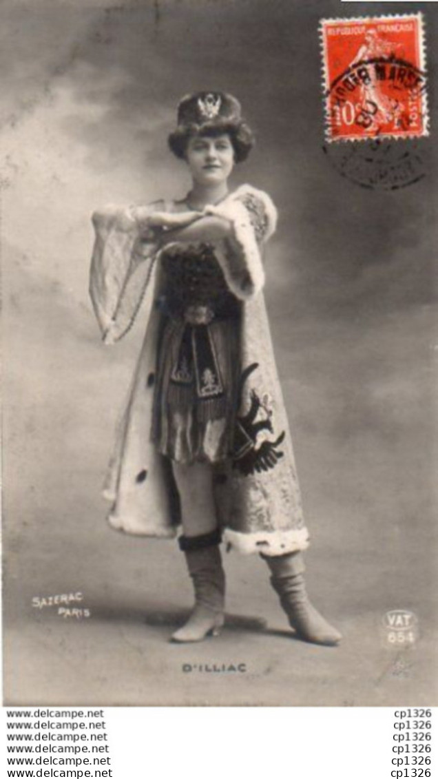 2V11Bv   Femme D'Illiac Danseuse Russe Costume De Spectacle Cabaret Sazérac Paris - Kabarett