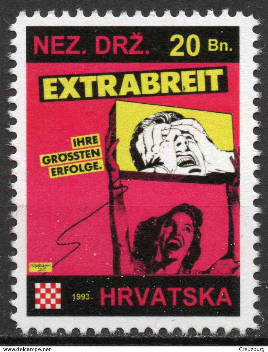 Extrabreit - Briefmarken Set Aus Kroatien, 16 Marken, 1993. Unabhängiger Staat Kroatien, NDH. - Croatia