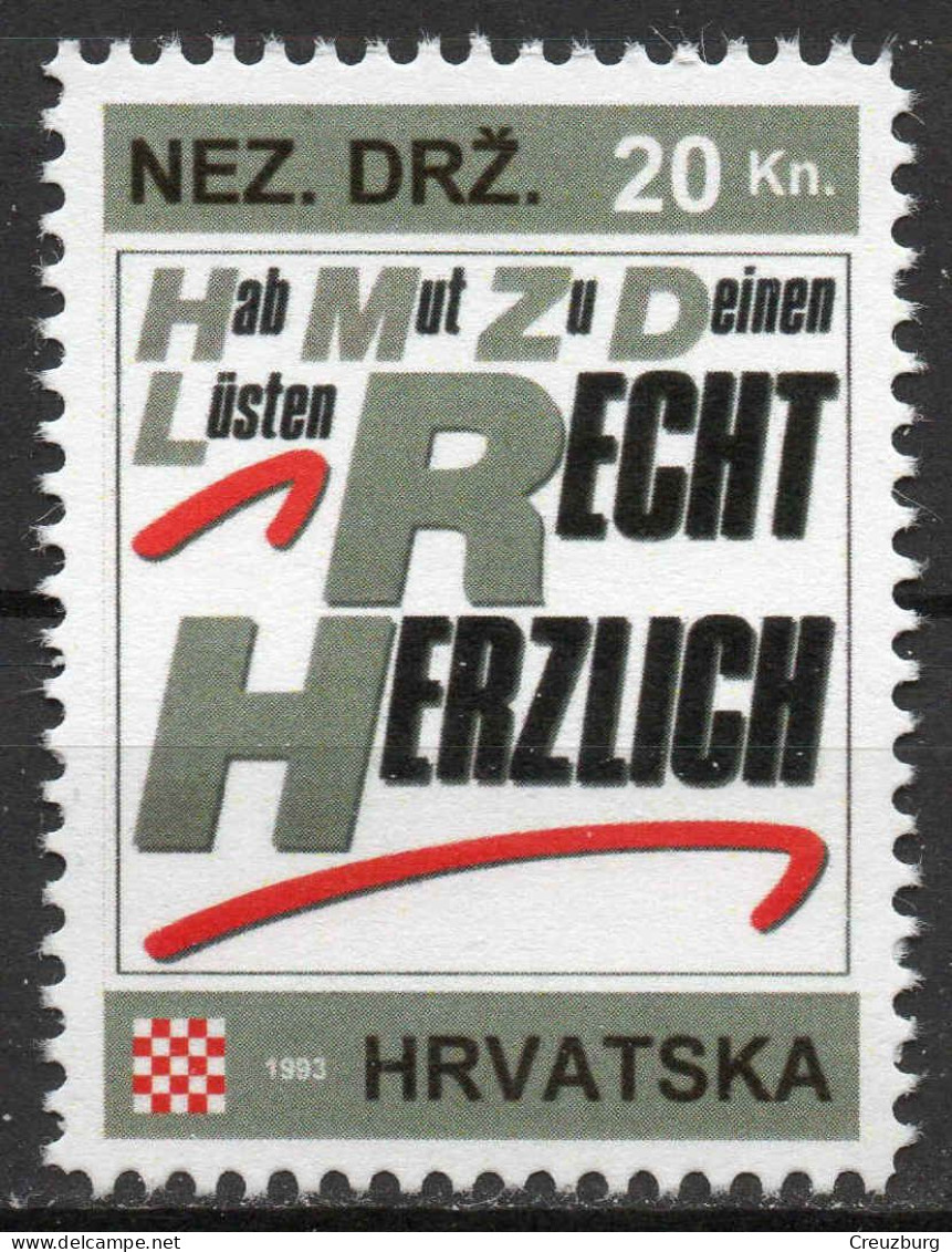 Recht Herzlich - Briefmarken Set Aus Kroatien, 16 Marken, 1993. Unabhängiger Staat Kroatien, NDH. - Croatia