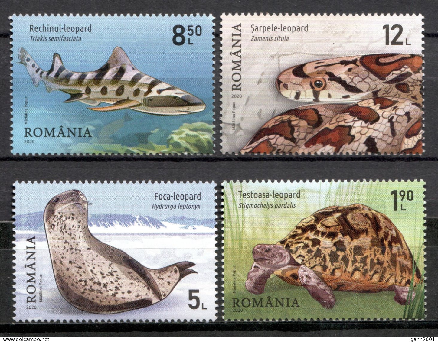 Romania 2020 Rumanía / Fishes Mammals Reptiles MNH Peces Mamíferos Säugetiere Reptilien Fische / Cu22110  27-23 - Autres & Non Classés