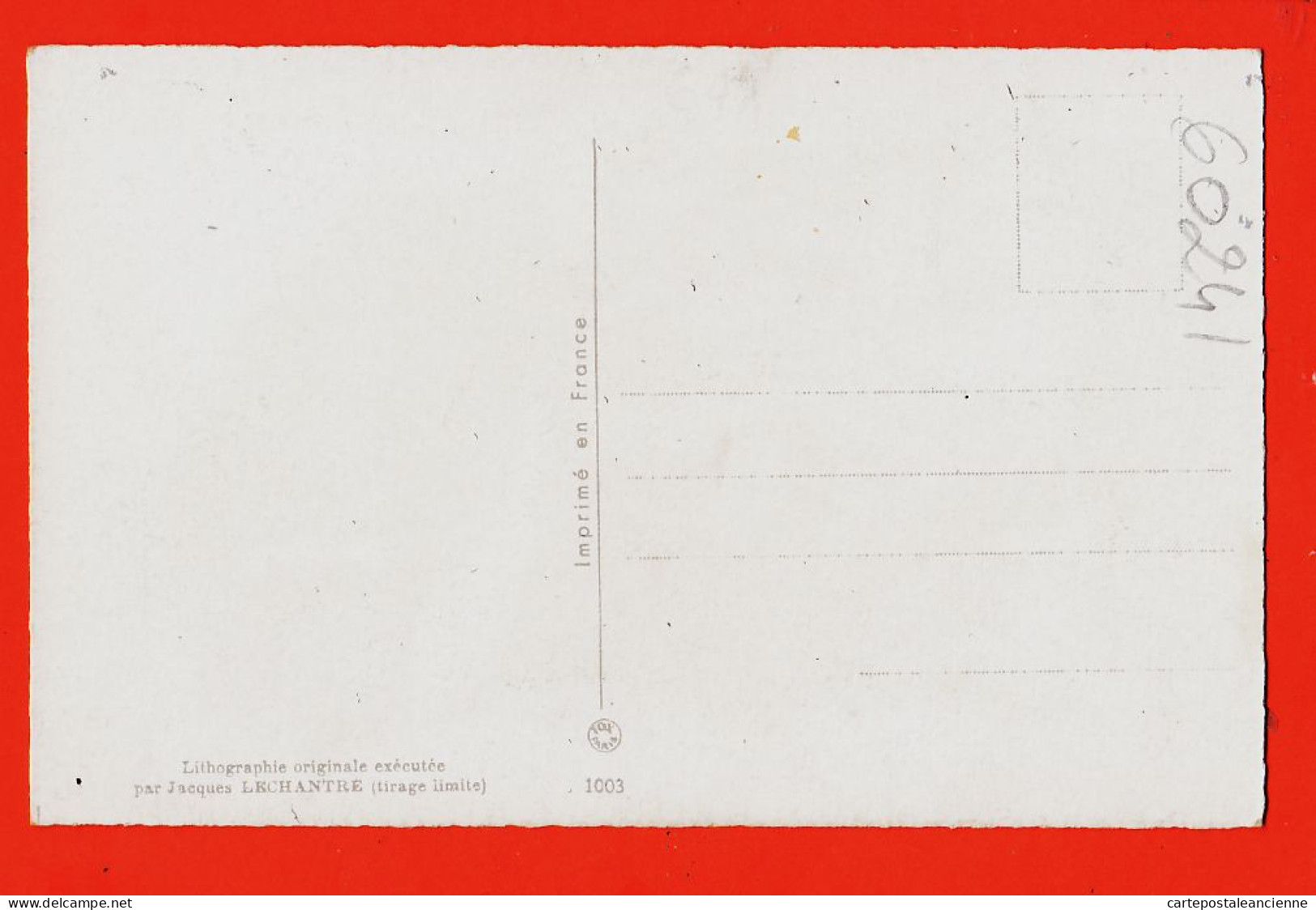 28208 / NOEL CANADIEN Lithographie Originale Exécutée Par Jacques LECHANTRE 1950s - Andere & Zonder Classificatie