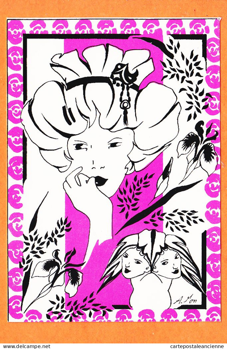 28276 / GEMEAUX Illustrateur Agnes JON Horoscope Romantique 1988 Tirage Limité N° 88/150 Edition ESCARGOPHILES  - Astrology