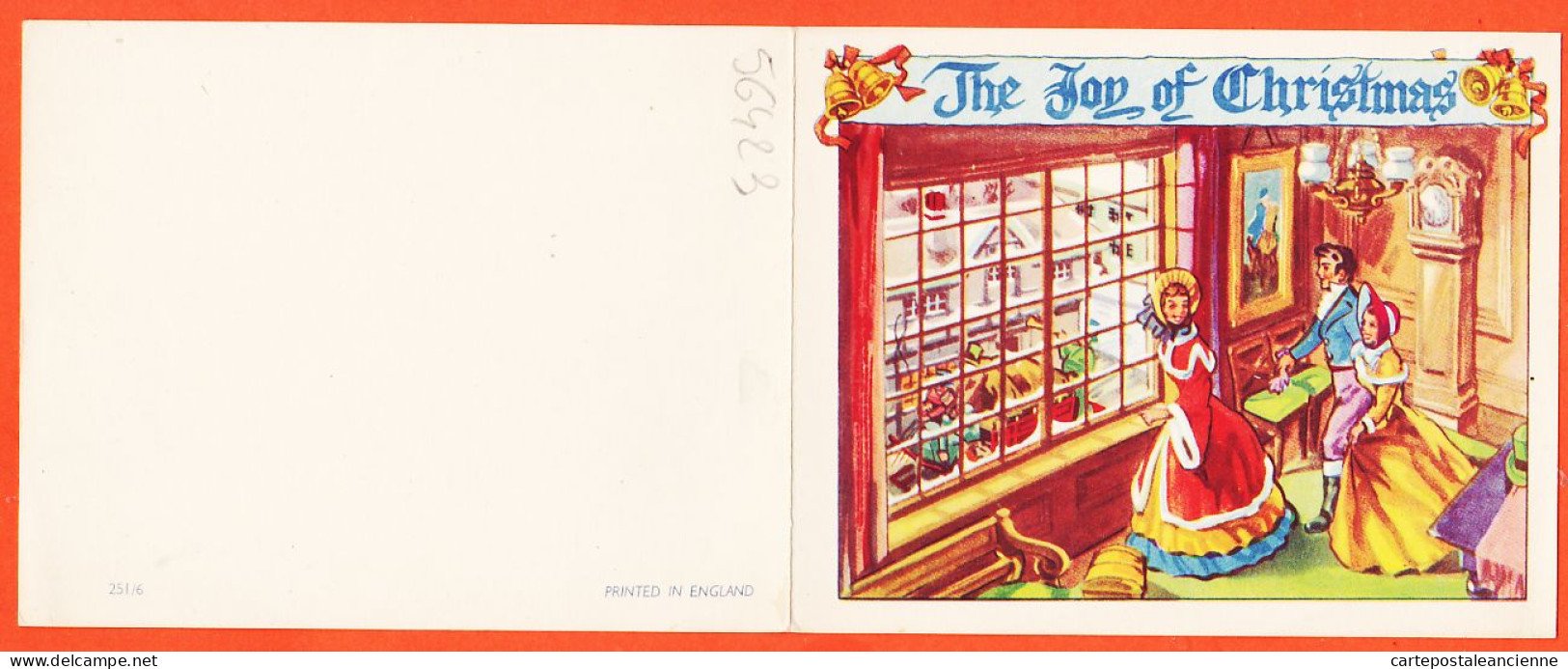 28202 / Double-Carte JOY Of CHRISTMAS 1950s Wishing You A Merry CHRISTMAS And A Prosperous NEW-YEAR 251/6 - Neujahr