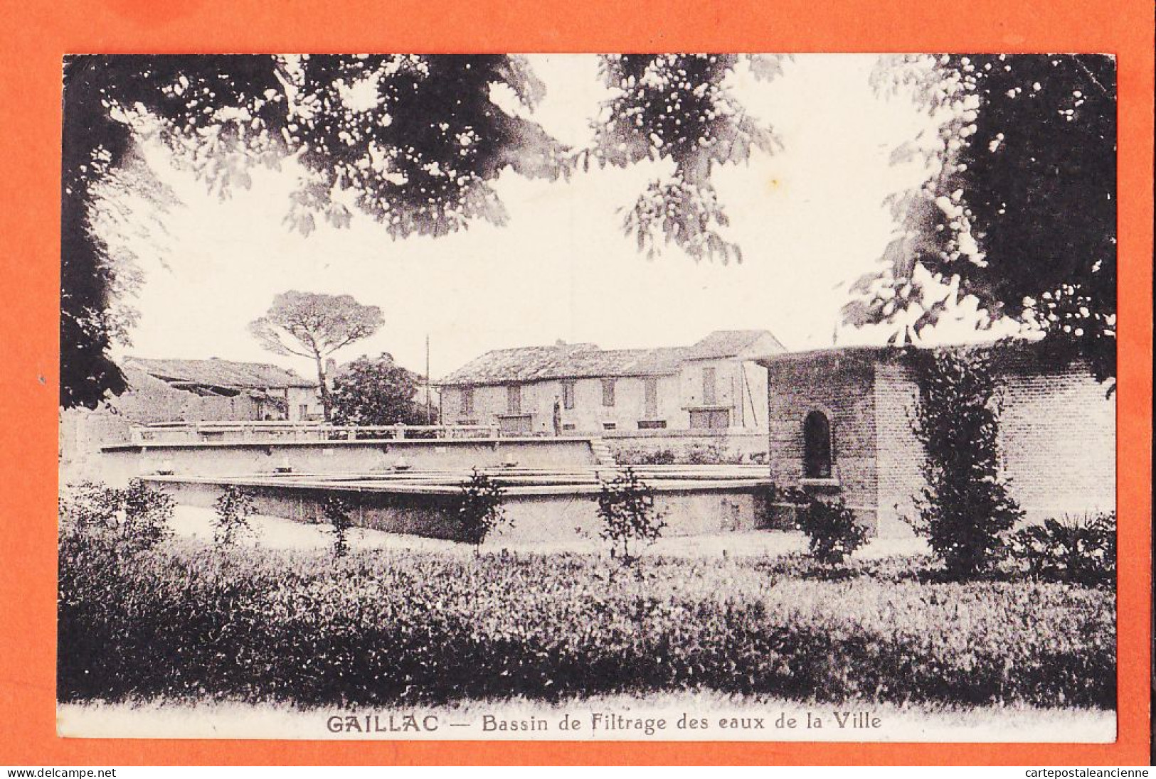 28361 / Rare GAILLAC 81-Tarn Bassin De Filtrage Des Eaux De La Ville 1920s à MOULIS Retraités Dourgne - Gaillac