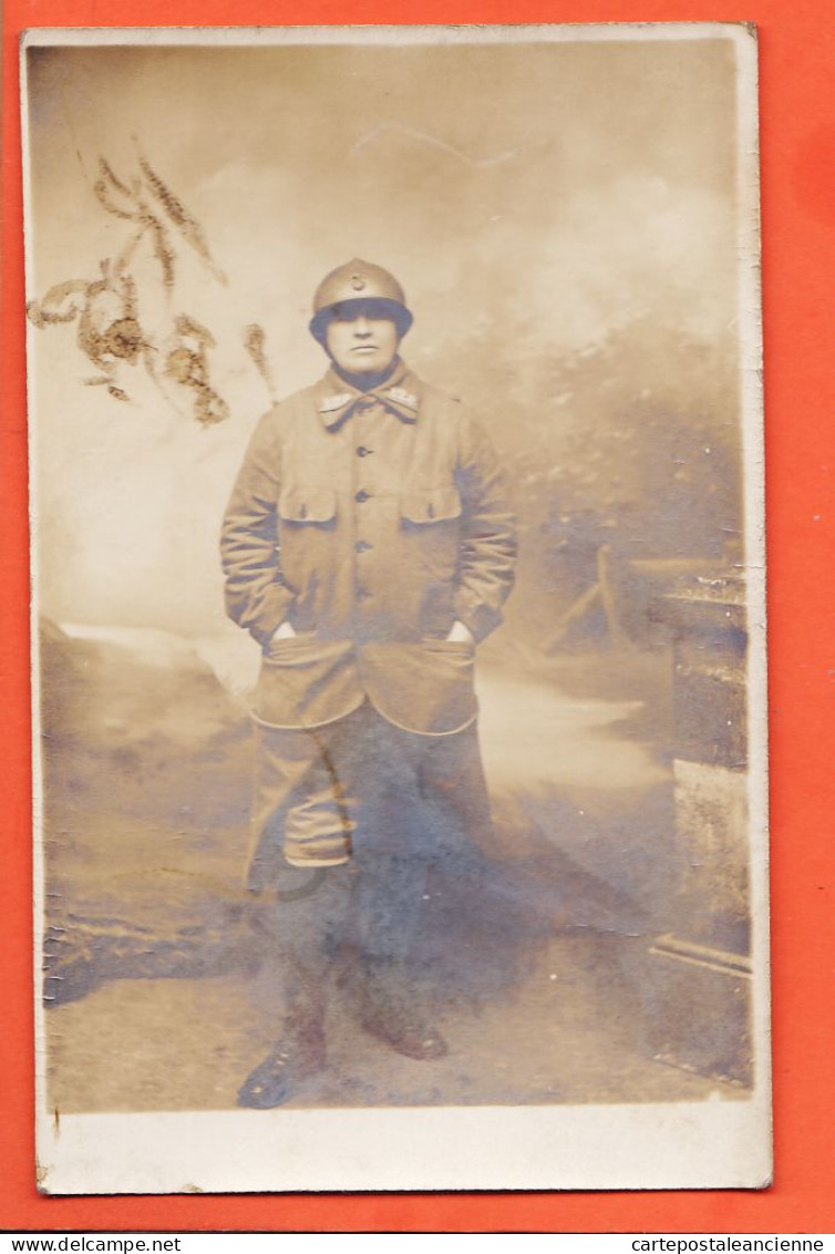 28337 / Carte-Photo ALBI 81-Tarn Poilu Tenue Combat 128e Régiment Infanterie Territoriale 128 RIT Guerre 1914 CpaWW1 - Albi