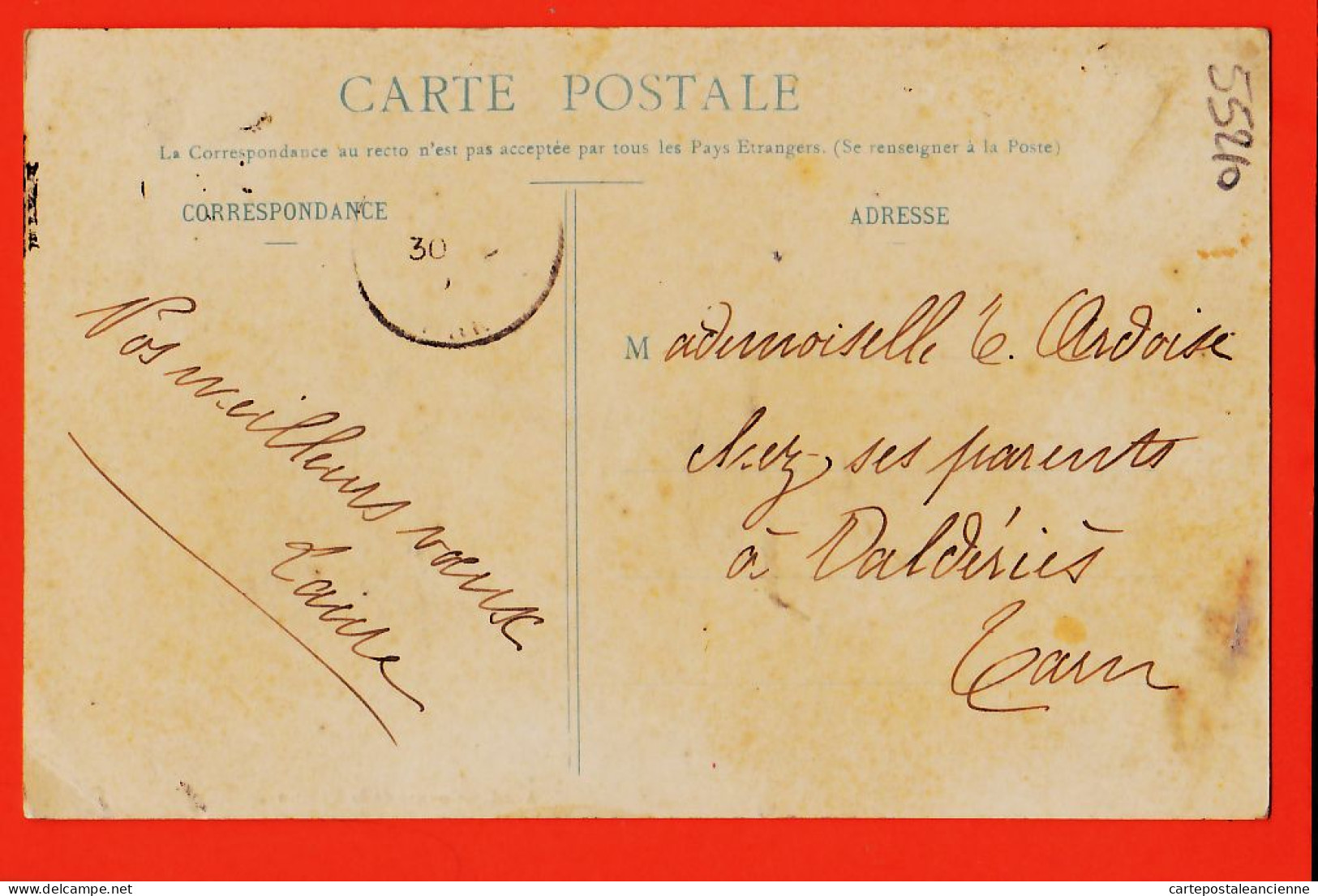 28326 / ALBI 81-Tarn Counté Dé La MENINO Par LIOZU 1908 à Elise ARDOISE Valéries / Librairie TRANIER  - Albi