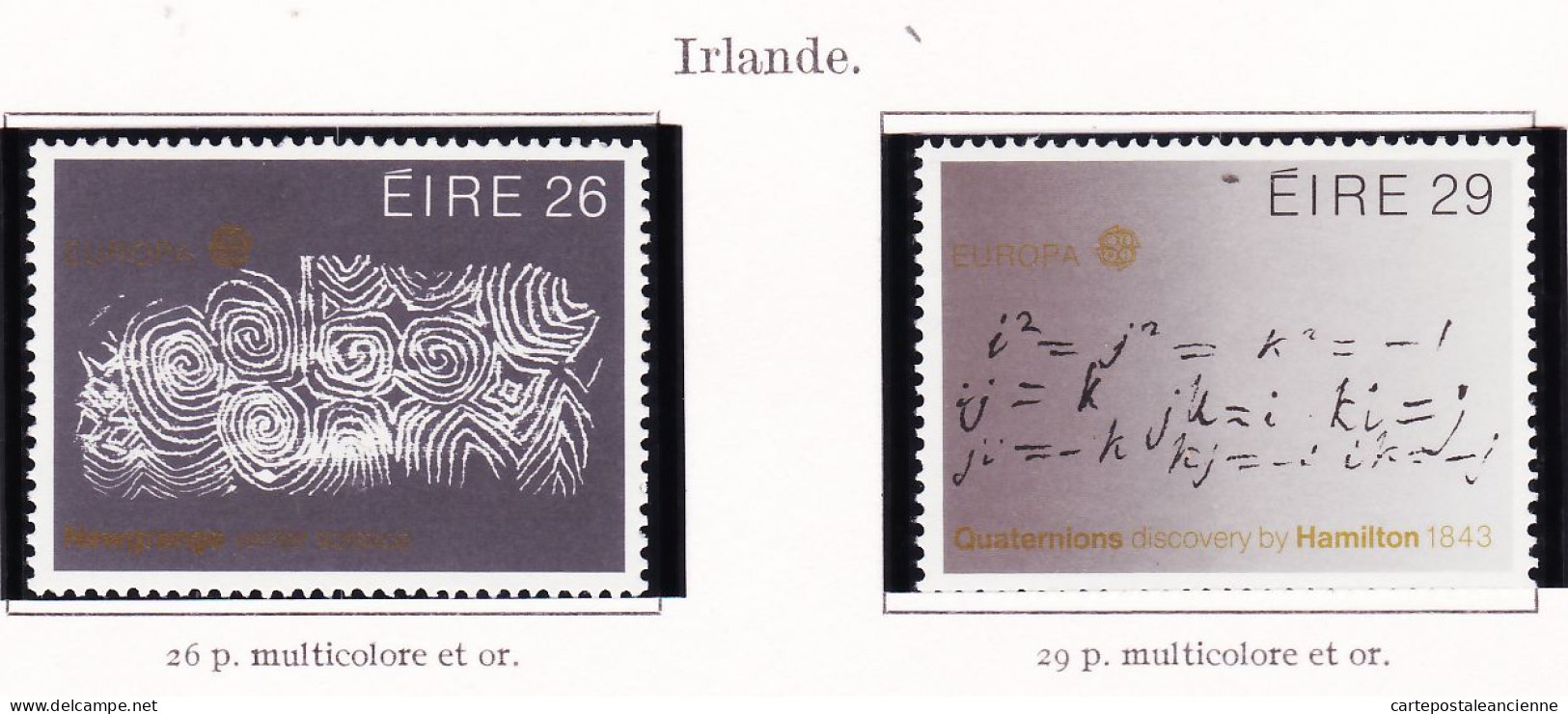 28267 / CEPT EUROPA 1983 EIRE Irlande Irland Yvert-Tellier N° 504 / 505  MICHEL N° 508 / 509  ** MNH C.E.P.T - 1983
