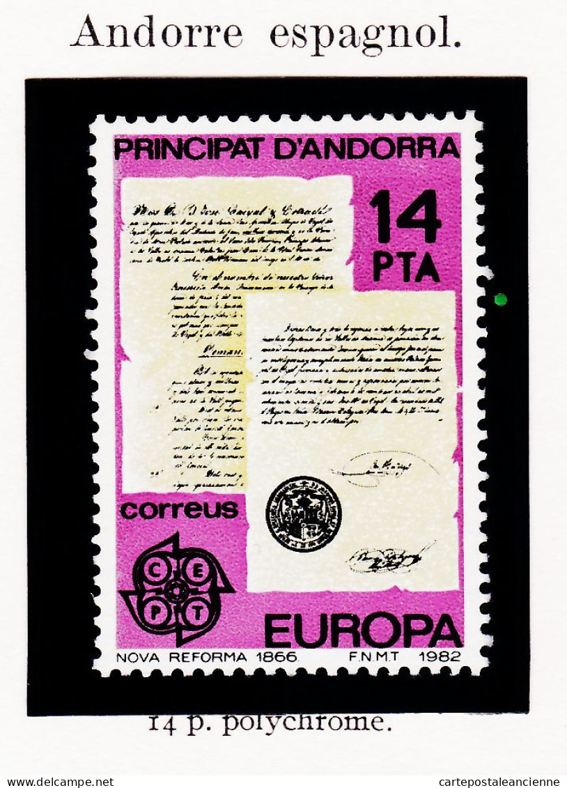 28245 / CEPT EUROPA 1982 Principat D'ANDORRA Principauté Andorre Yvert-Tellier N° 146 ** MNH C.E.P.T - 1982