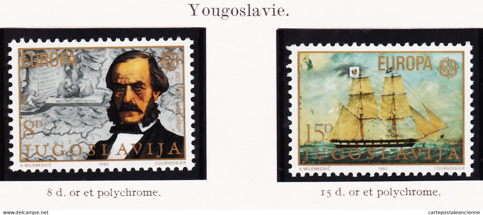 28236 / CEPT EUROPA 1982 JUGOSLAVIJA Yougoslavie Yvert-Tellier N° 1804 Et 1805 Michel N° 1919 Et 1920  ** MNH C.E.P.T - 1982