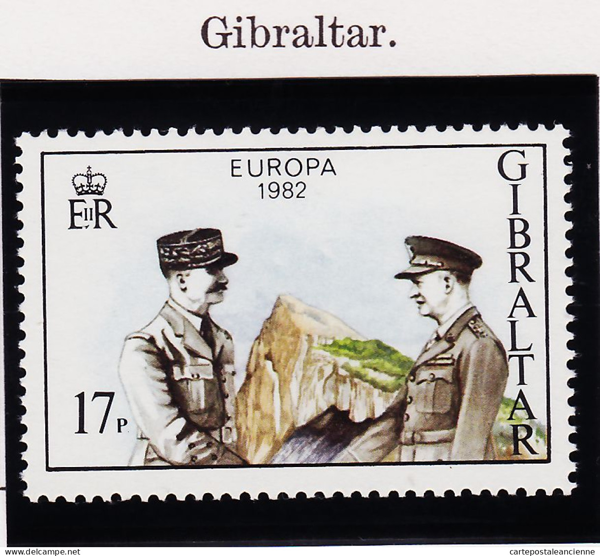 28221 / EUROPA 1982 GIBRALTAR 17 P.  Yvert-Tellier N° 459 Michel N° 452  ** MNH  - 1982