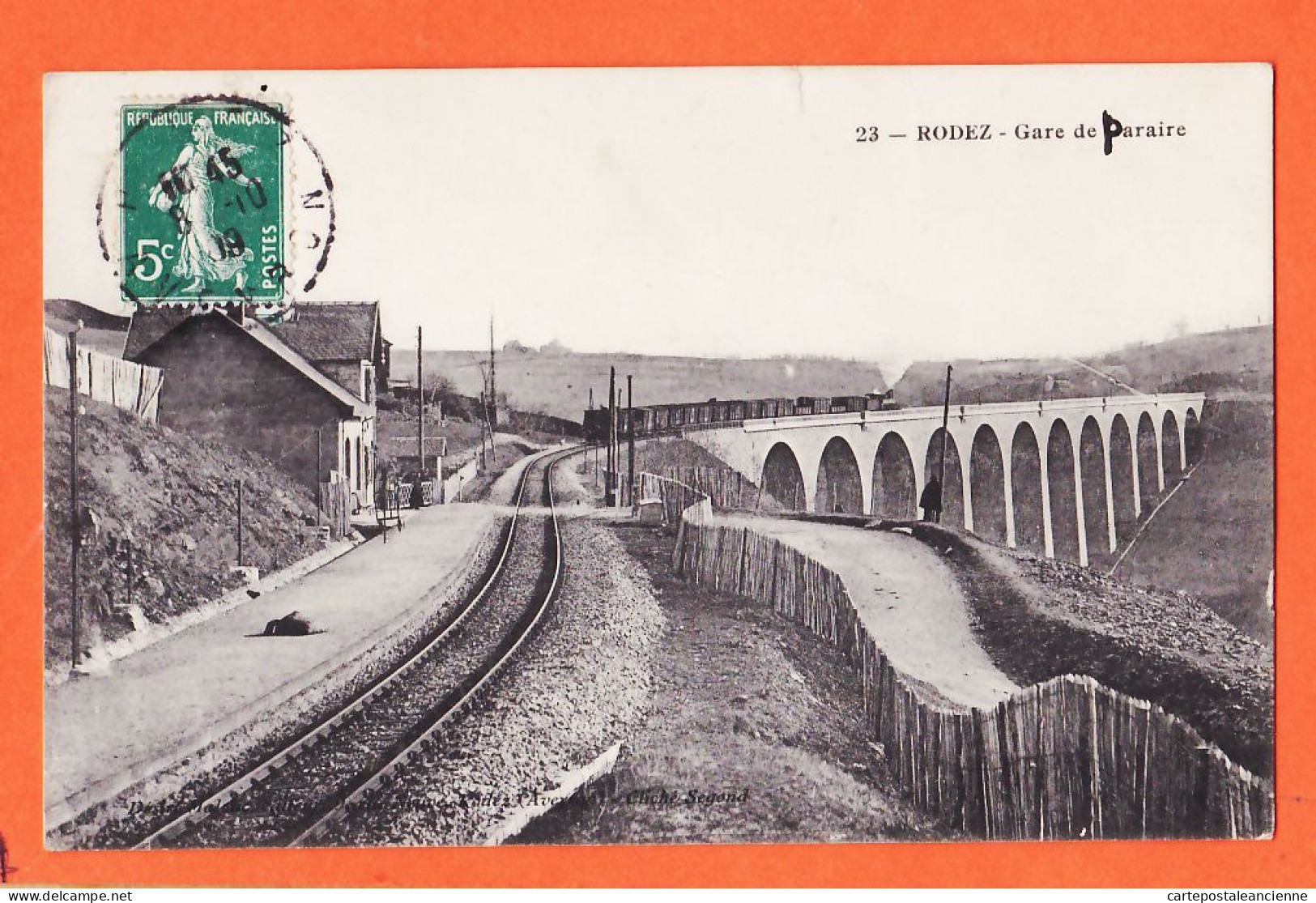 28494 / RODEZ 12-Aveyron Gare De PARAIRE 1909 à Elise ARDOISE Collège Jeunes Filles Albi- Cliché SEGOND - Rodez