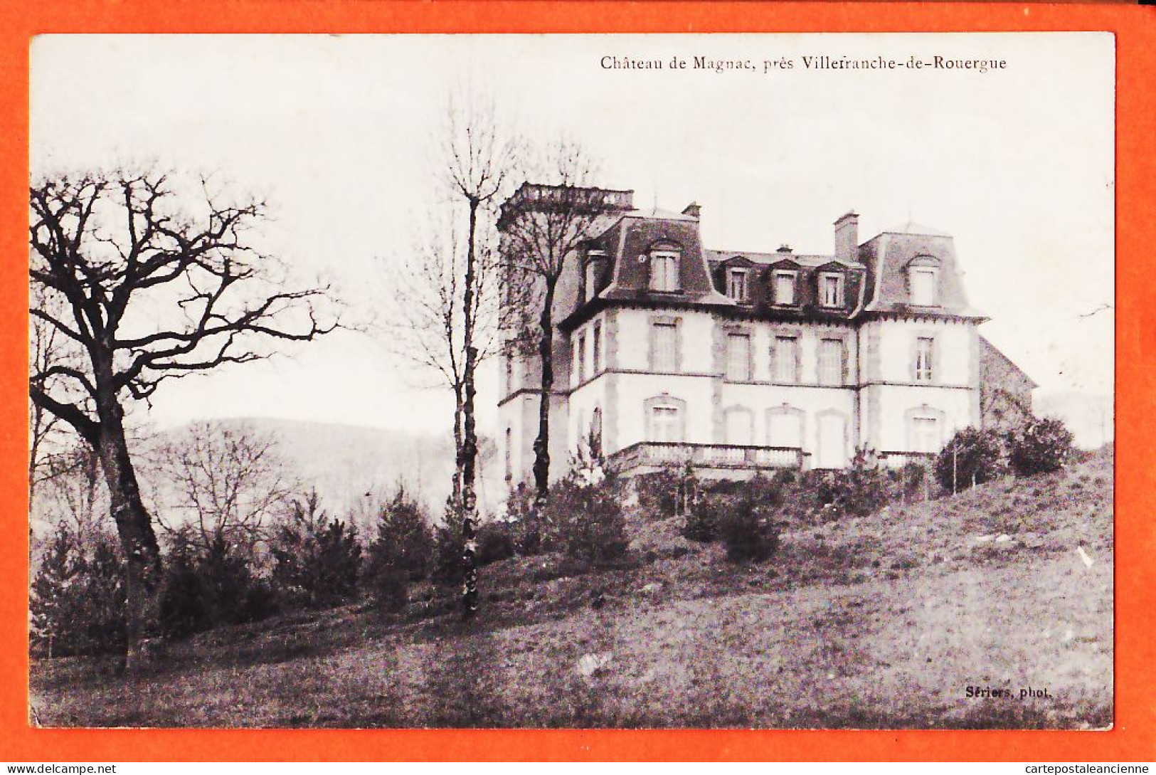 28468 / VILLEFRANCHE-de-ROUERGUE 12-Aveyron Château De MAGNAC 1913 à CHARRIE Rue De La République / Photo SERIERS - Villefranche De Rouergue