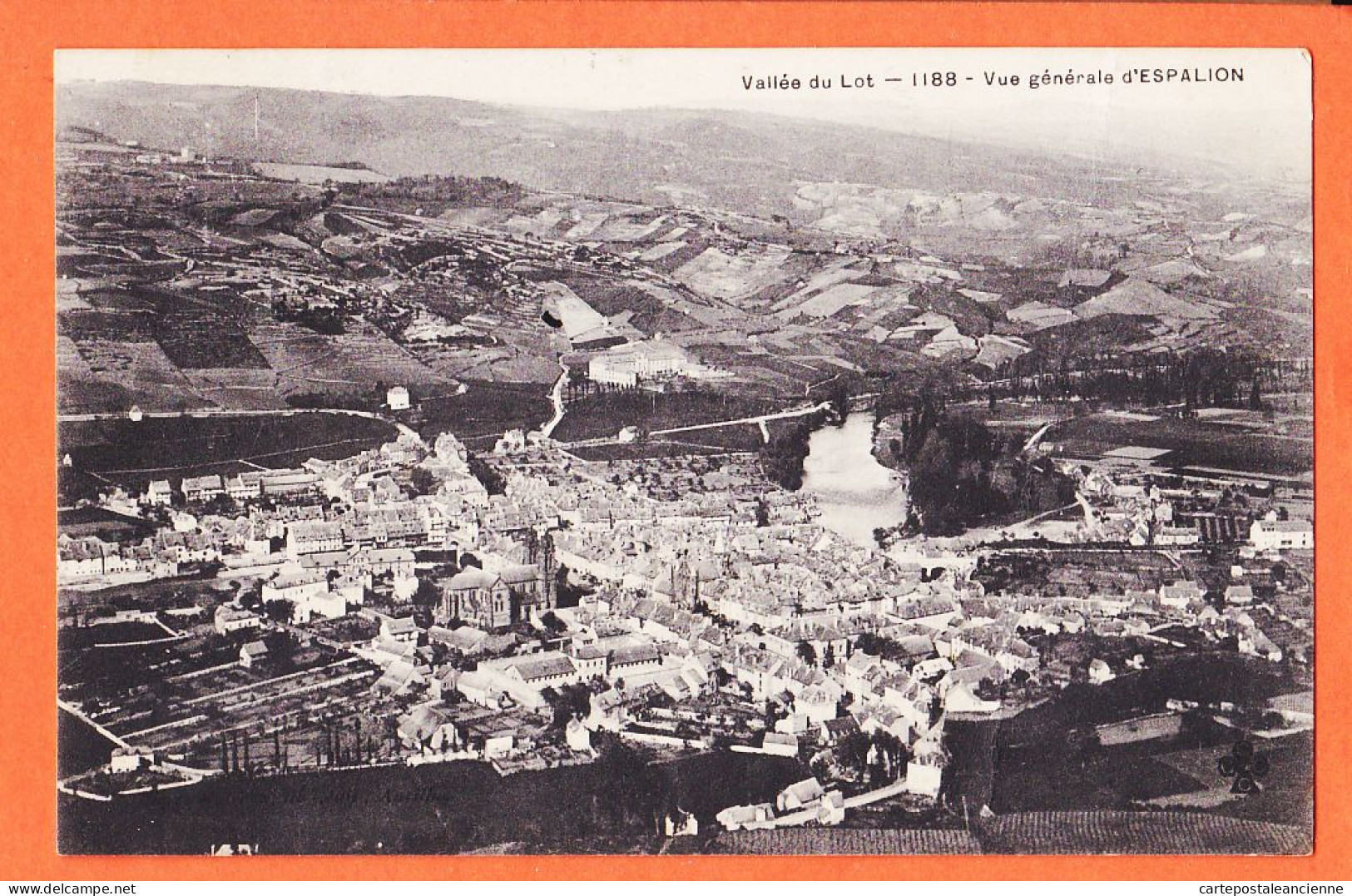 28464 / ESPALION 12-Aveyron Vallée Du LOT Vue Générale 1911 à Honoré VILAREM Port-Vendres  C.C.C.C 1188 - Espalion