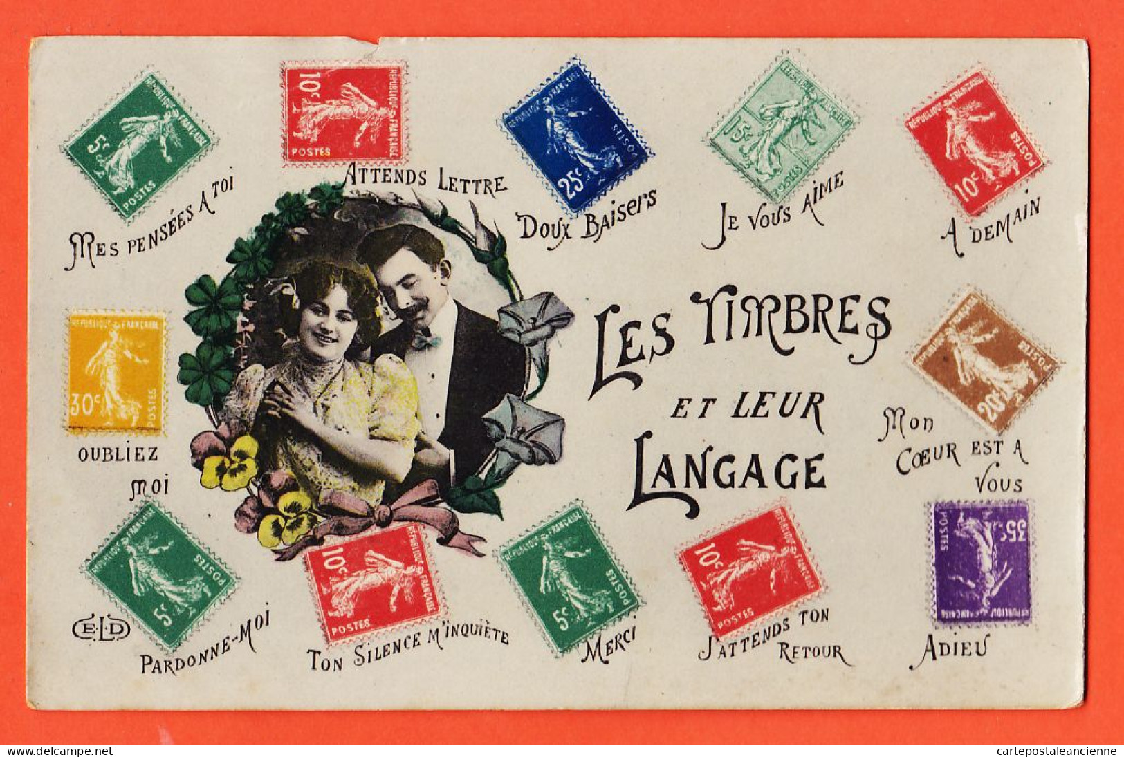 28054 / Les TIMBRES Et Leur LANGAGE 1915s - E.L.D LE DELEY - Stamps (pictures)