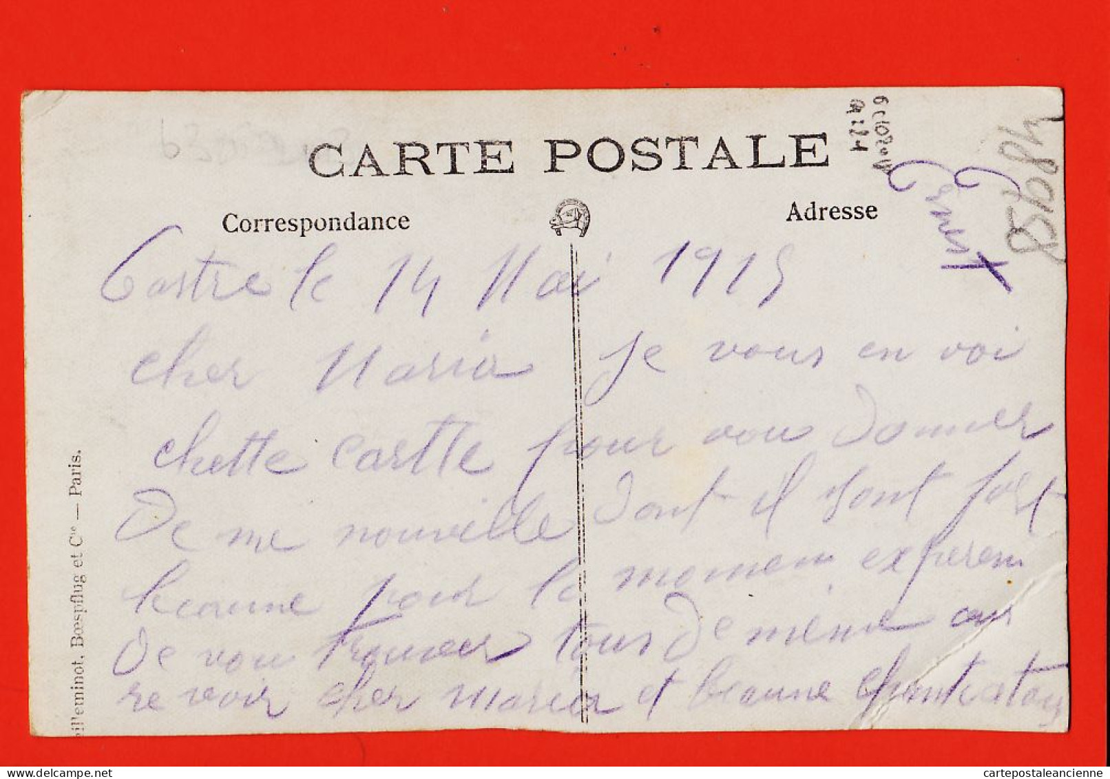 28329 / ⭐ ◉ Carte-Photo CASTRES Le 14 Mai 1915  Militaire Du 9em Régiment Artillerie De Campagne 9e R.A.C - Castres