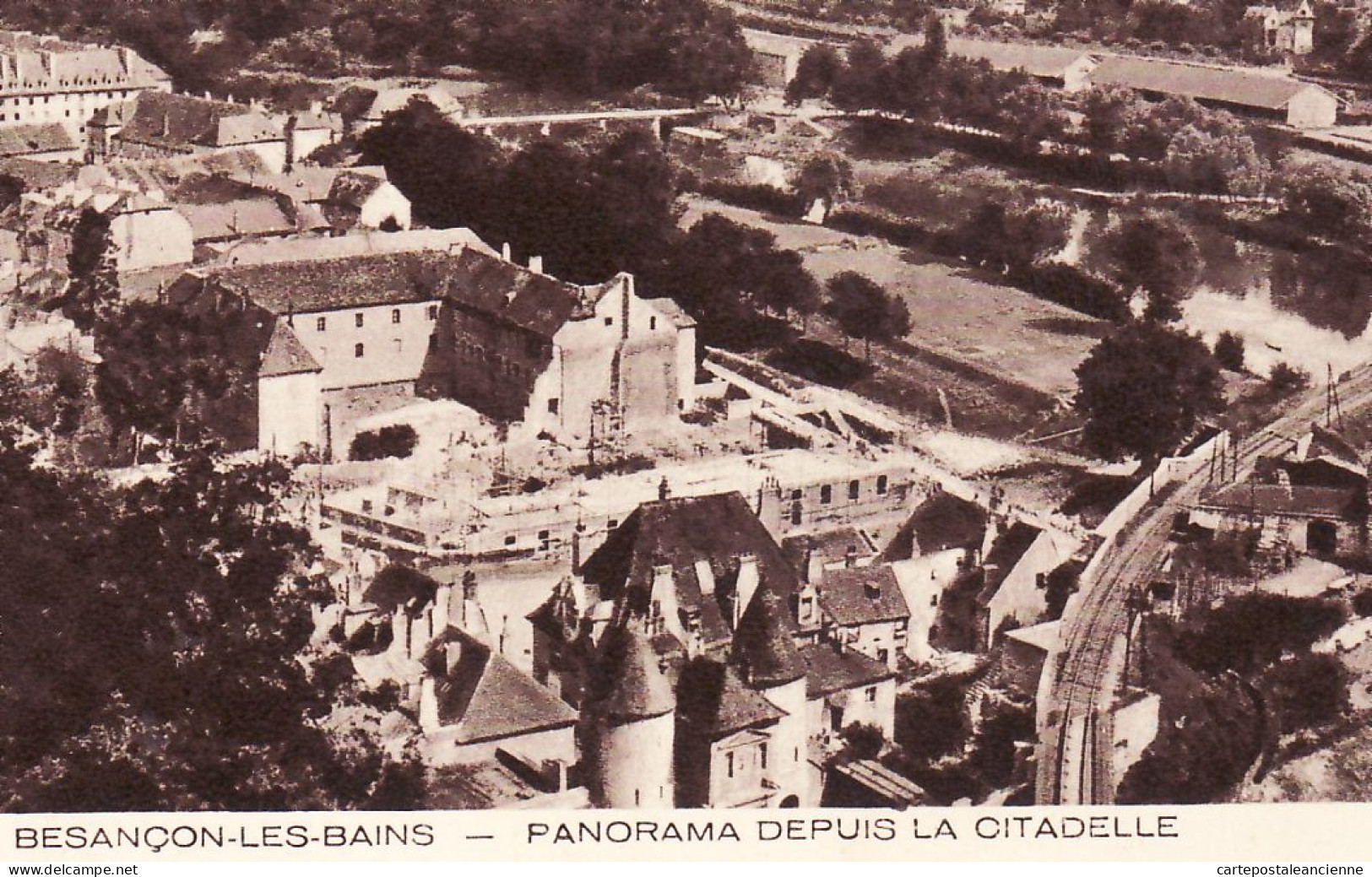 28137 / BESANCON-LES-BAINS Doubs Panorama Depuis Citadelle  à BOUCHER Avenue Sainte-Foy Neuilly Ste-BRAUN 2544 - Besancon