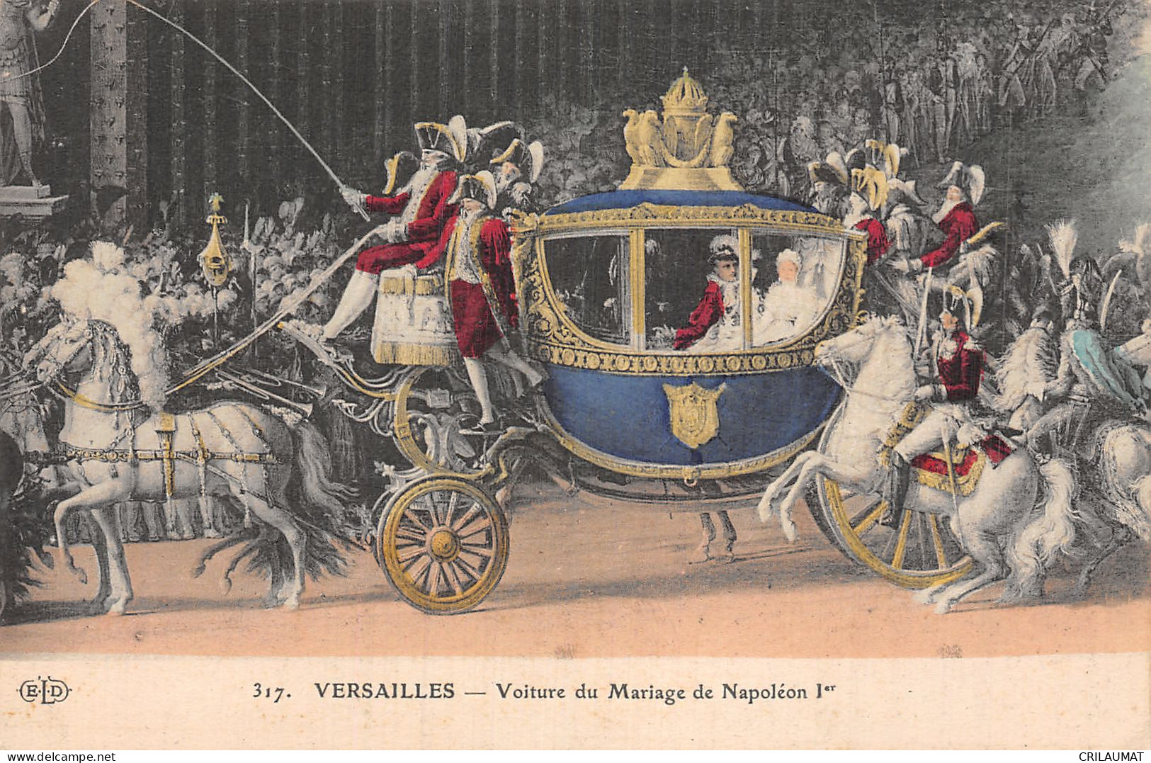 78-VERSAILLES VOITURE DU MARIAGE DE NAPOLEON 1ER-N°5166-H/0199 - Versailles (Château)