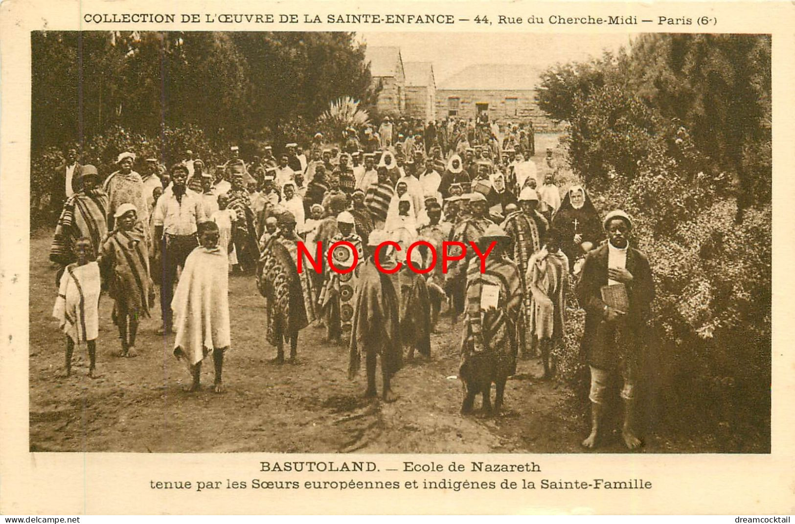 Lesotho BASUTOLAND. Ecole De Nazareth Tenue Par Les Soeurs Sainte-Famille 1942 - Lesotho