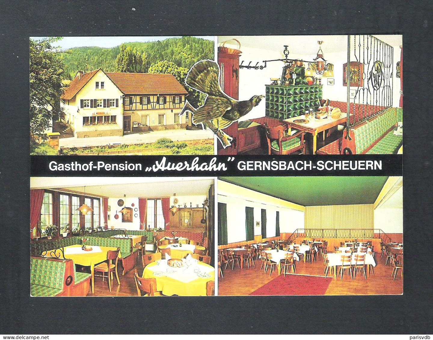 GERNSBACH - SCHEUERN - GASTHOF - PENSION    " AUERHAHN " (D 242) - Gernsbach