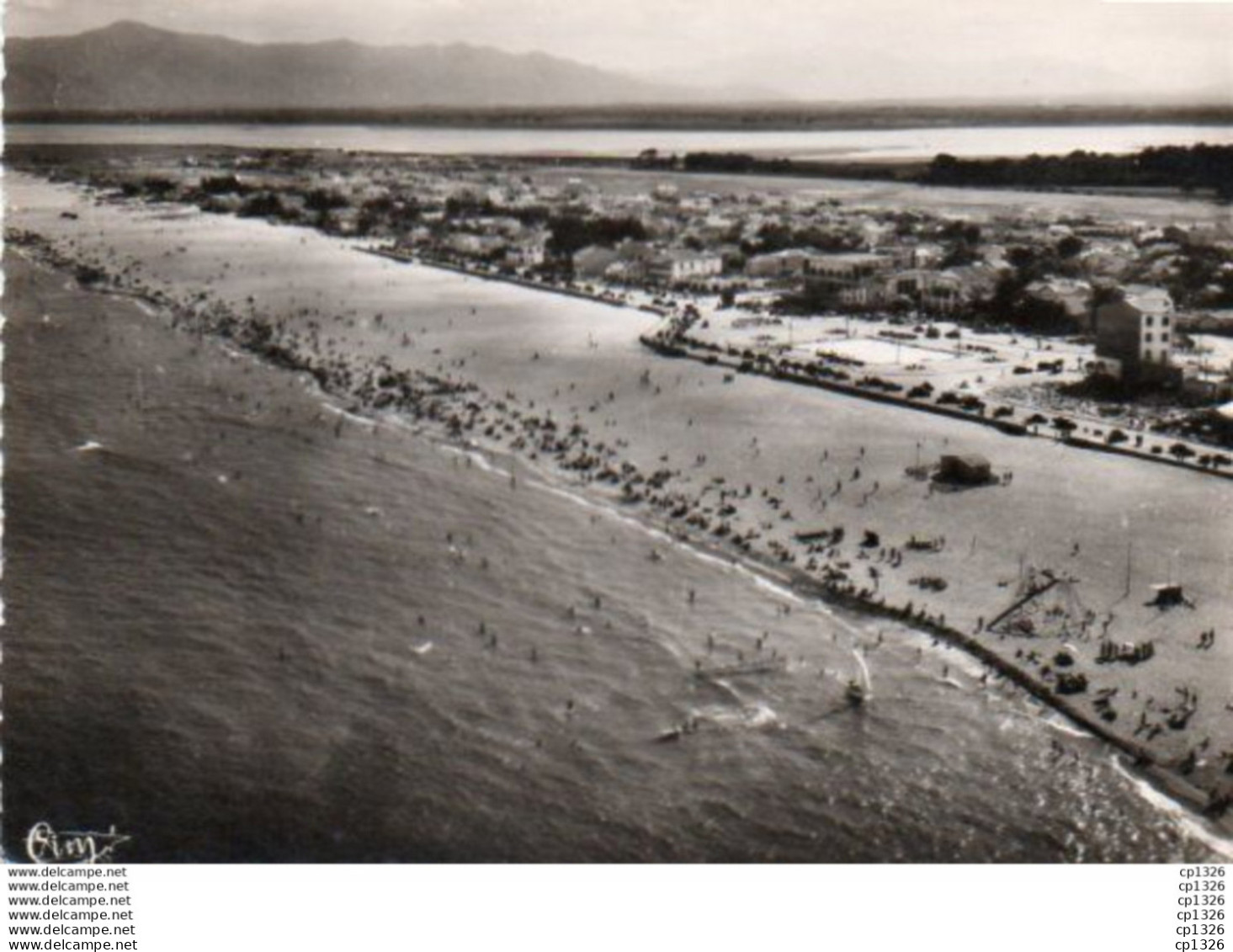 2V5Pu    66 Canet Plage Vue Aerienne Plage Et Etang De St Nazaire - Canet Plage