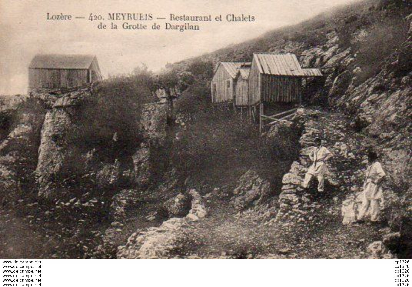 2V5Pu  48 Meyrueis Restaurant Et Chalets De La Grotte De Dargilan En TBE - Meyrueis