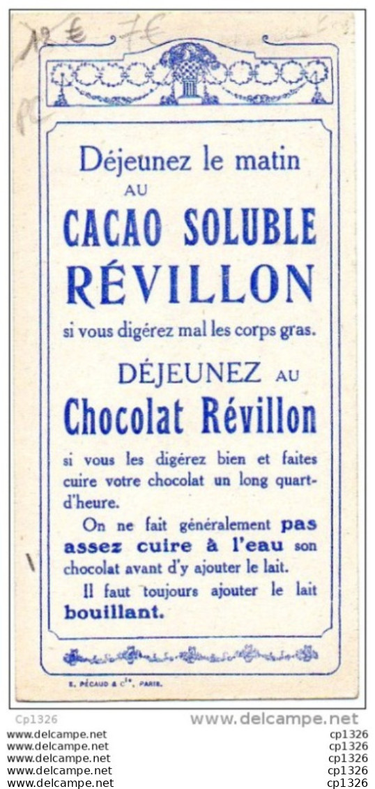 55Hys  Sport Le Croquet Joué Par Les Enfants Chocolat Revillon Au Verso Cacao Publicité (pas Courante) - Revillon