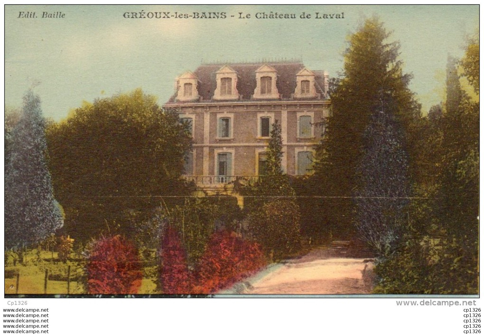 55Nja   04 Greoux Les Bains Le Chateau De Laval (vue Pas Courante) - Gréoux-les-Bains