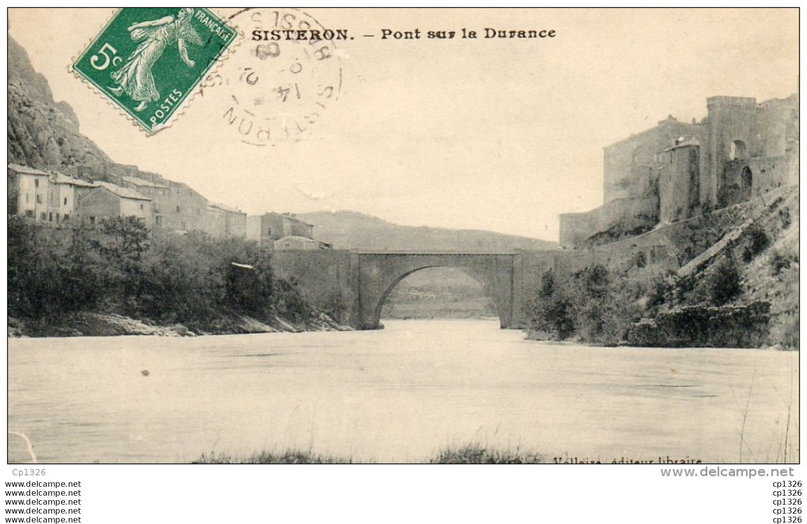 55Nja   04 Sisteron Pont Sur La Durance (vue Pas Courante) - Sisteron
