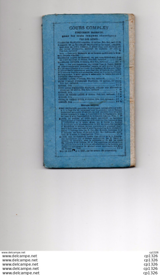 7z Petit Cours D'exercices Français Grammaire Petit Manuel De 1871 - 12-18 Jahre