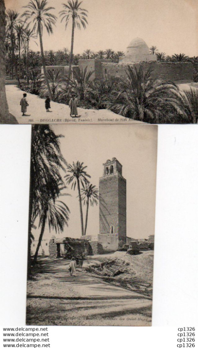 4V1FP   Tunisie Deggache Djerid Lot De 2 Cpa - Tunisie