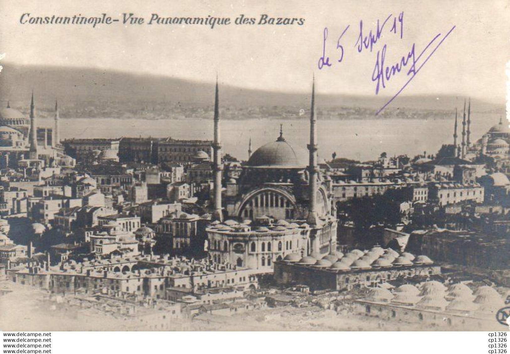 4V1FP   Turquie Constantinople Vue Panoramique Des Bazars - Türkei