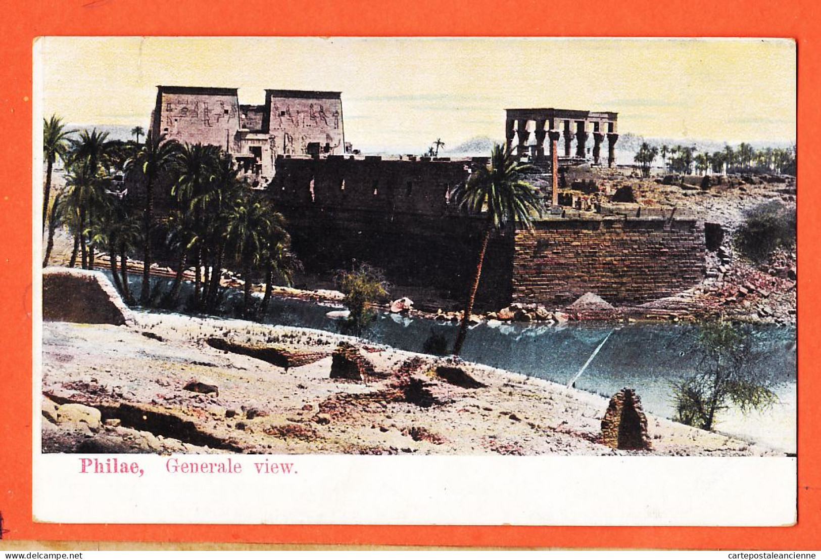 35998 / ⭐ ◉  PHILAE أسوان Assouan Egypt ◉ General View Vue Generale 1900s ◉ Au Carto-Sport RUDMAN Fils Nr 85 CAIRO - Aswan