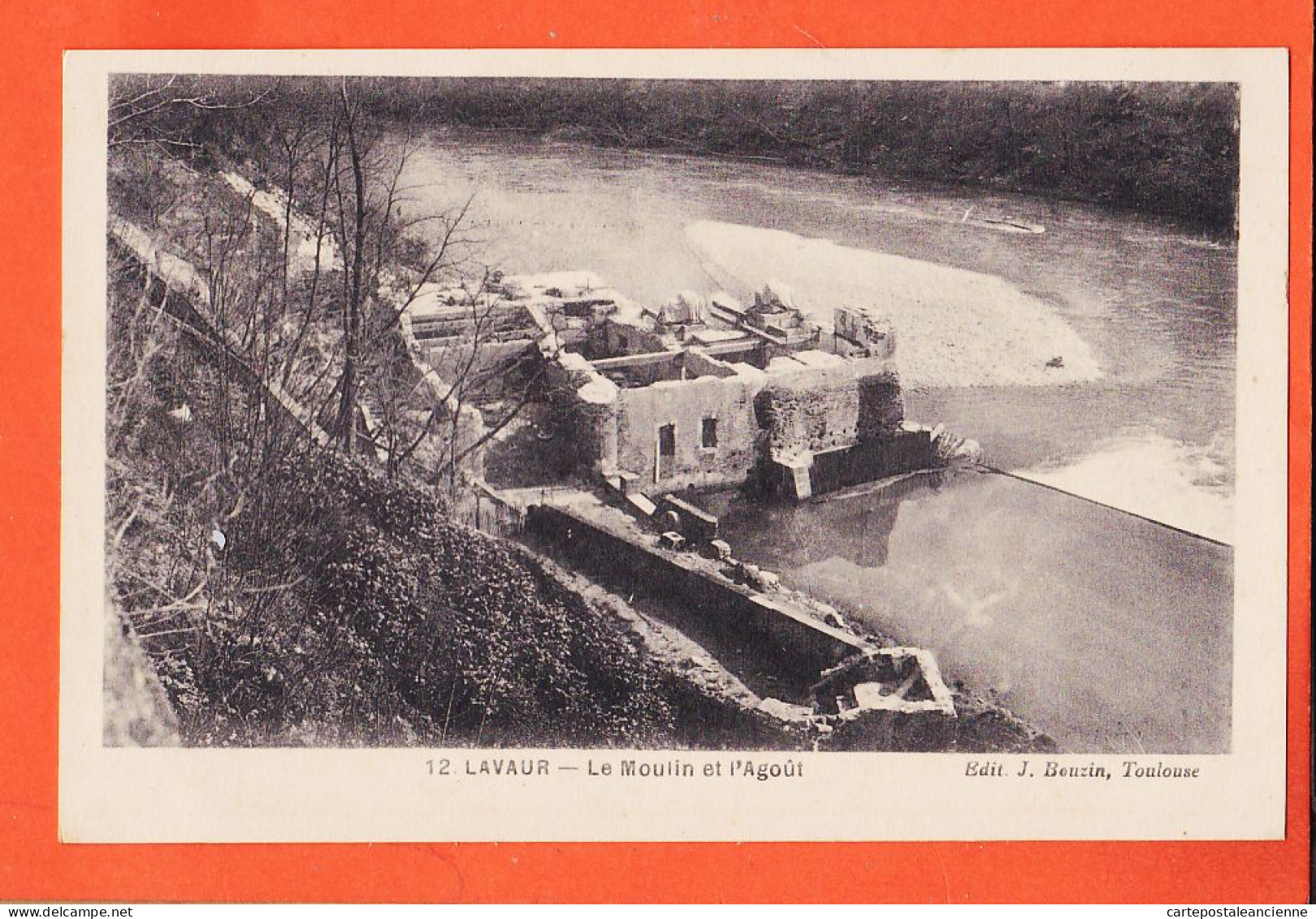 35720 / LAVAUR 81-Tarn Grandes Inondations Du Midi 1930 Le Moulin De L'AGOUT Edition BOUZIN N° 12 - Lavaur