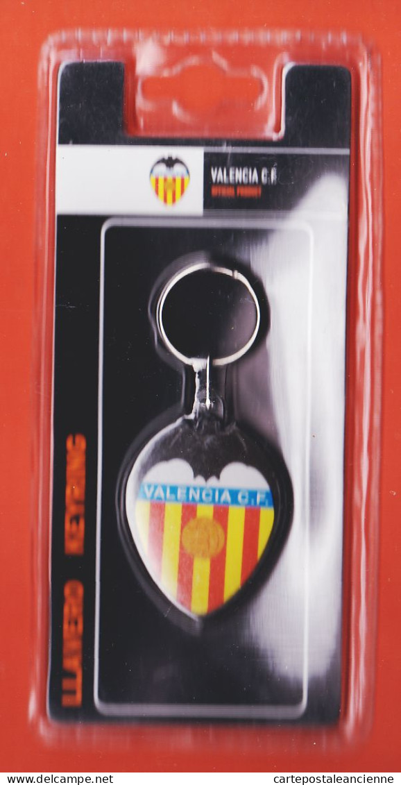 35740 / Porte-Clefs Llavero Keyring VALENCIA C.F Coeur Poids 23Grs VALENCE Football Official Product JOSMA SPORT  - Autres & Non Classés