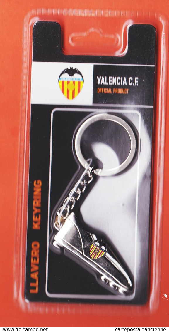 35742 / Porte-Clefs Crampons Llavero Keyring VALENCIA C.F VALENCE Football Official Product JOSMA SPORT Poids 44Grs - Other & Unclassified