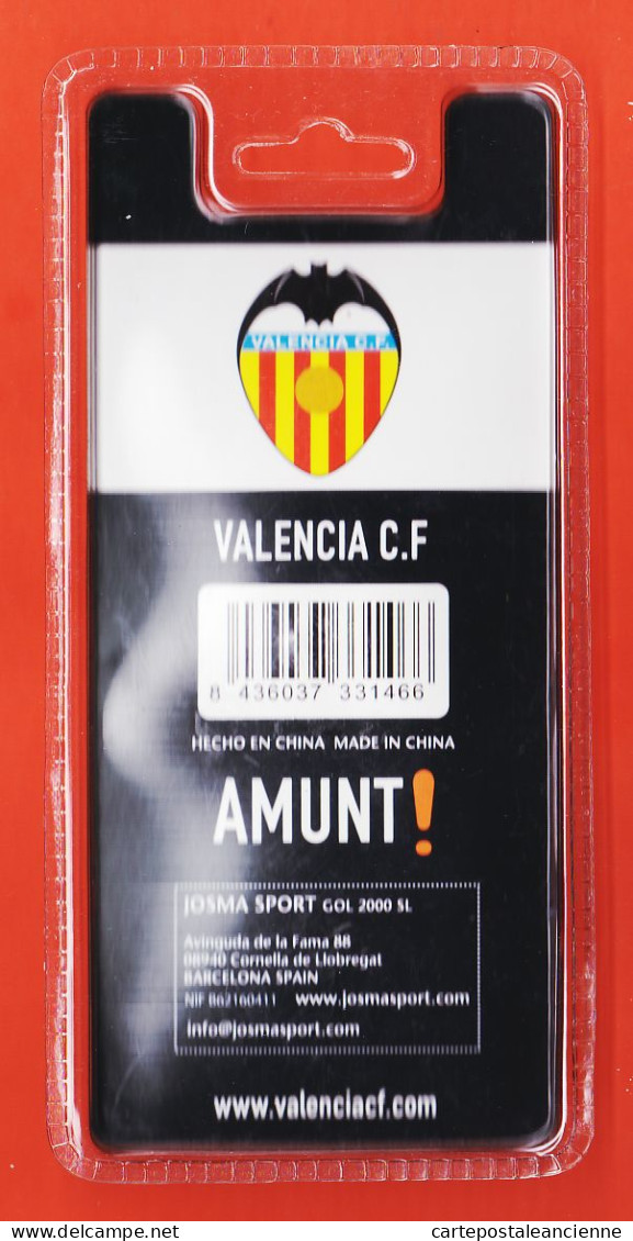 35742 / Porte-Clefs Crampons Llavero Keyring VALENCIA C.F VALENCE Football Official Product JOSMA SPORT Poids 44Grs - Other & Unclassified