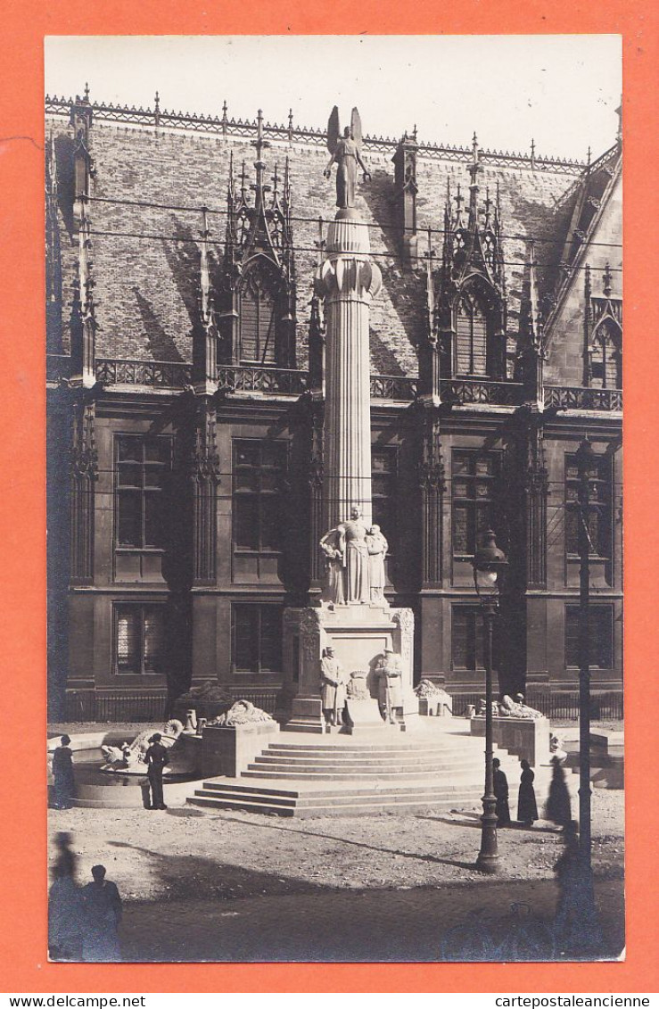 35664 / Carte-Photo ROUEN (76) Monument De La VICTOIRE Sculpteur REAL Del SARTE Hommage Morts Grande Guerre 1914-1918 - Rouen