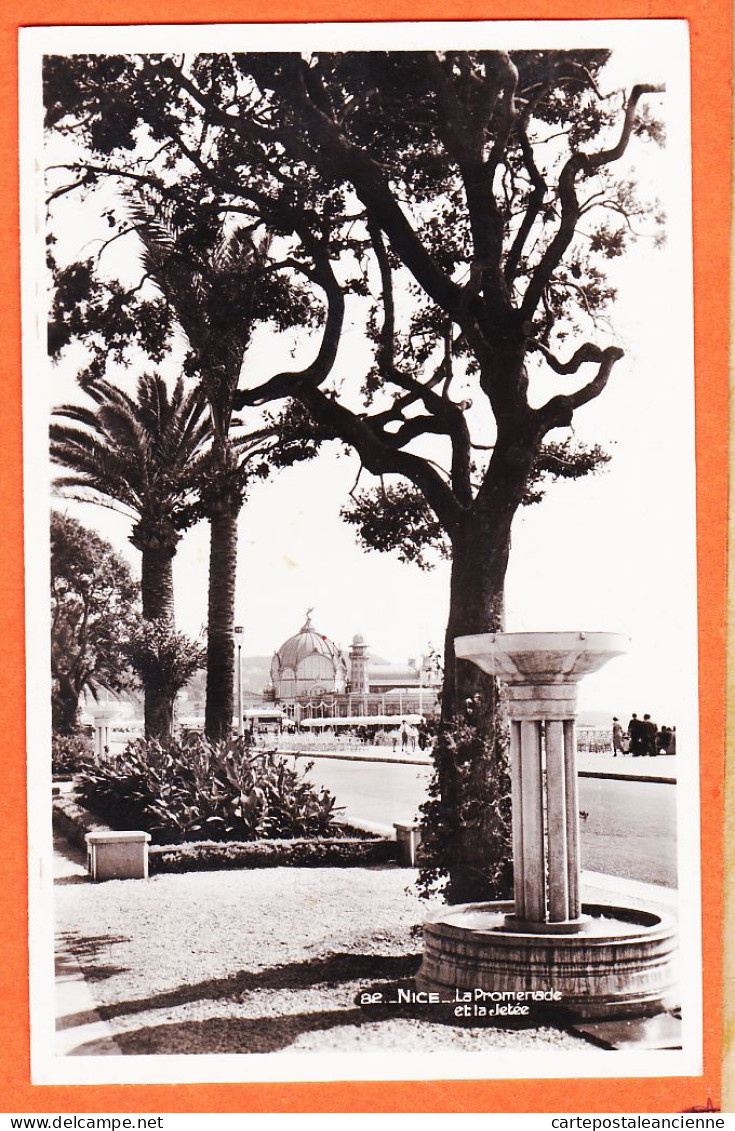 35891 / NICE 06-Alpes Maritimes Promenade Et Jetée 1936 De BOUTIN à Institutrice VECHAMBRE Murat-Photo-Bromure FRANK 38 - Parken En Tuinen