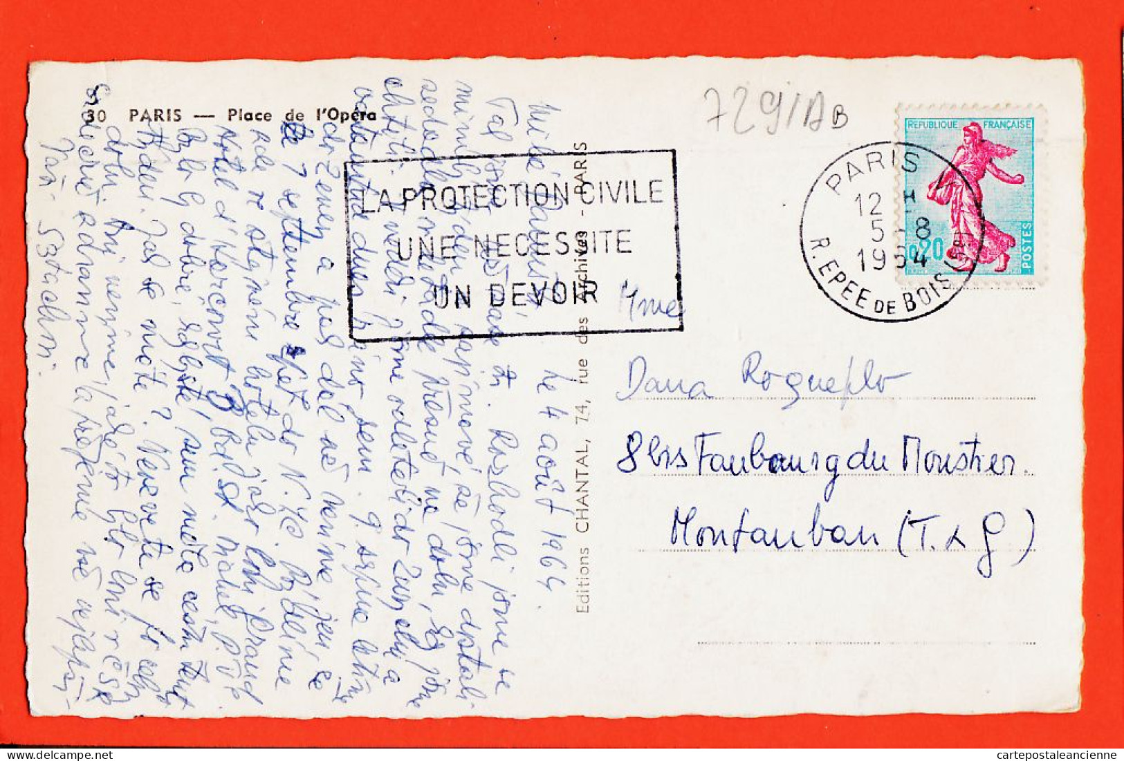 35524 / PARIS Place De L' OPERA Sortie Métro Automobiles 1950s Photo-Bromure 15x10 CHANTAL 30 - Places, Squares