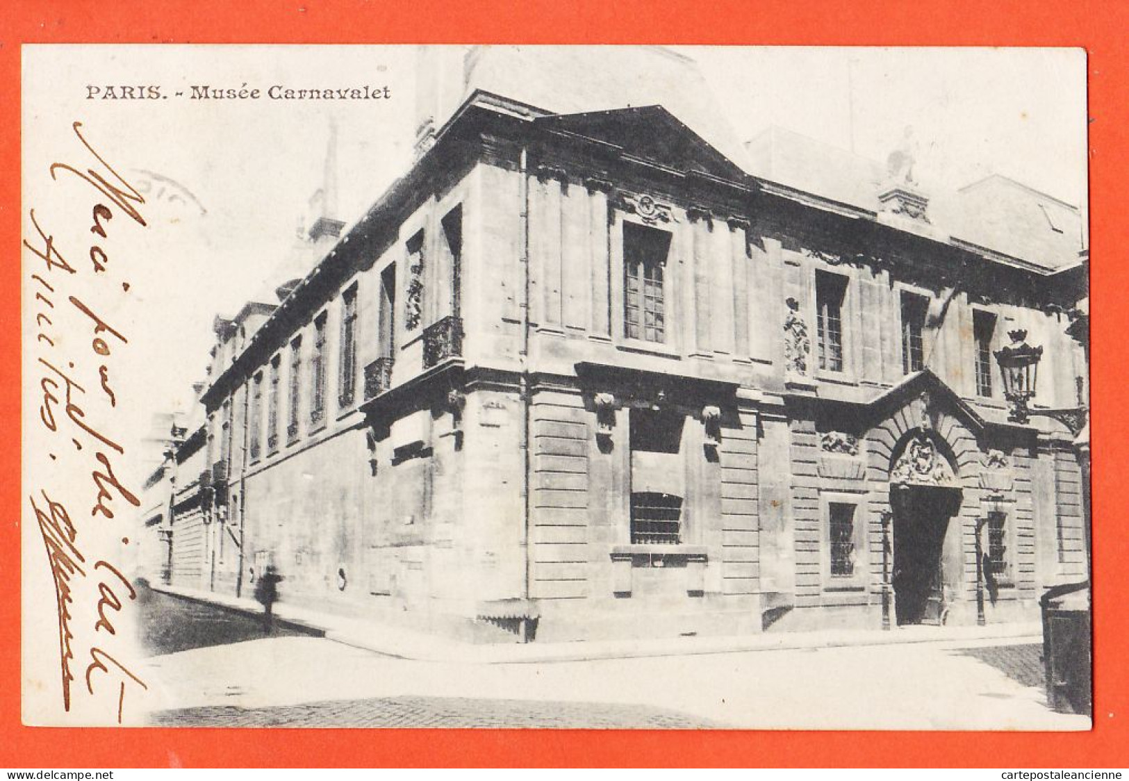 35527 / PARIS III Musée CARNAVALET Façade Angle Rue Sévigné 1902 à Henry DAVID Route Nationale Prades - Arrondissement: 03