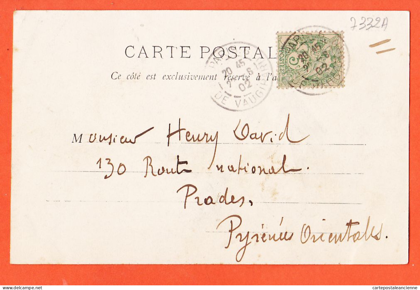 35527 / PARIS III Musée CARNAVALET Façade Angle Rue Sévigné 1902 à Henry DAVID Route Nationale Prades - Arrondissement: 03
