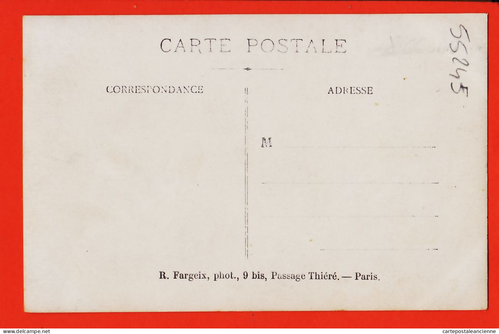 35688 / Carte-Photo FARGEIX 9bis Passage Thiéré PARIS XI Club Athléthisme C.A XIV Equipe Cross Course à Pied 1910s  - Distrito: 11